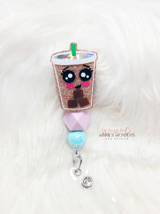 Iced Coffee Badge Reel
