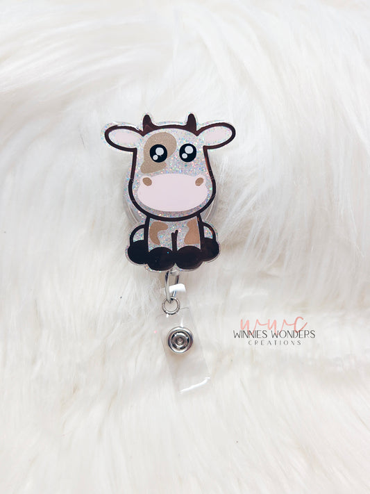 Cow Badge Reel