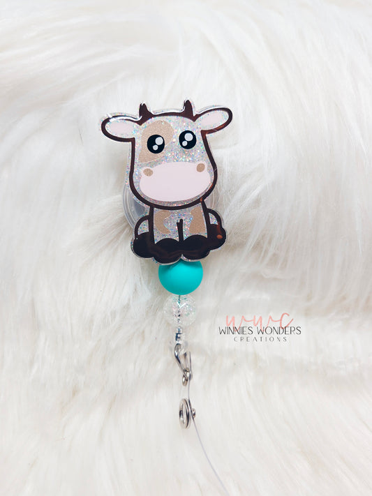 Cow Badge Reel