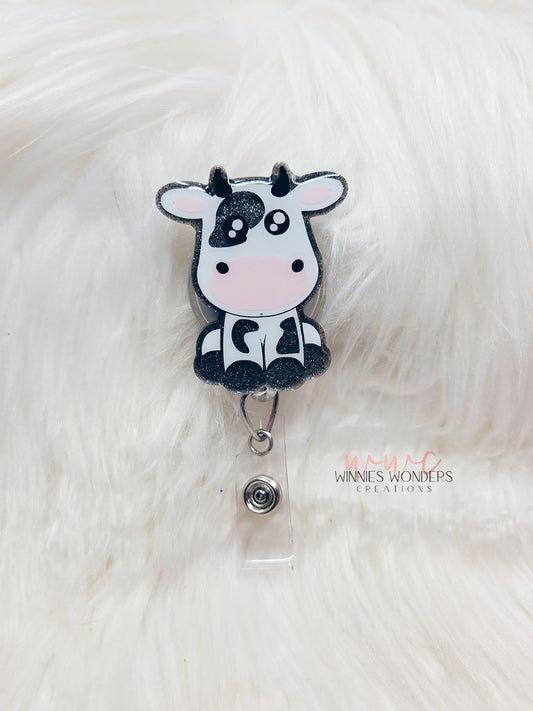 Cow Badge Reel
