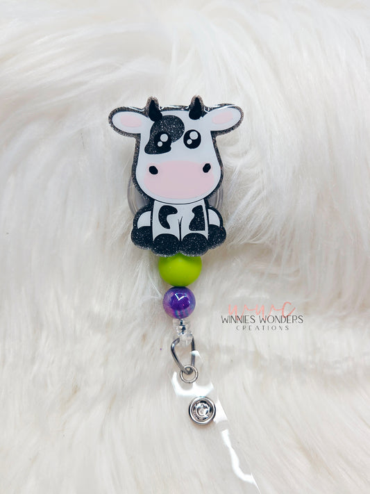 Cow Badge Reel
