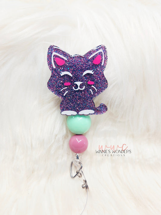 Cat Badge Reel