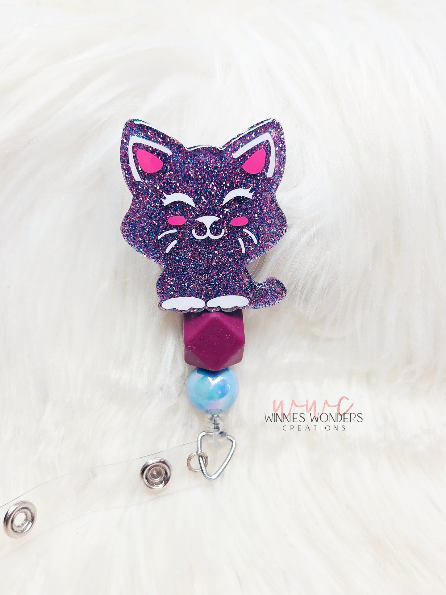 Cat Badge Reel