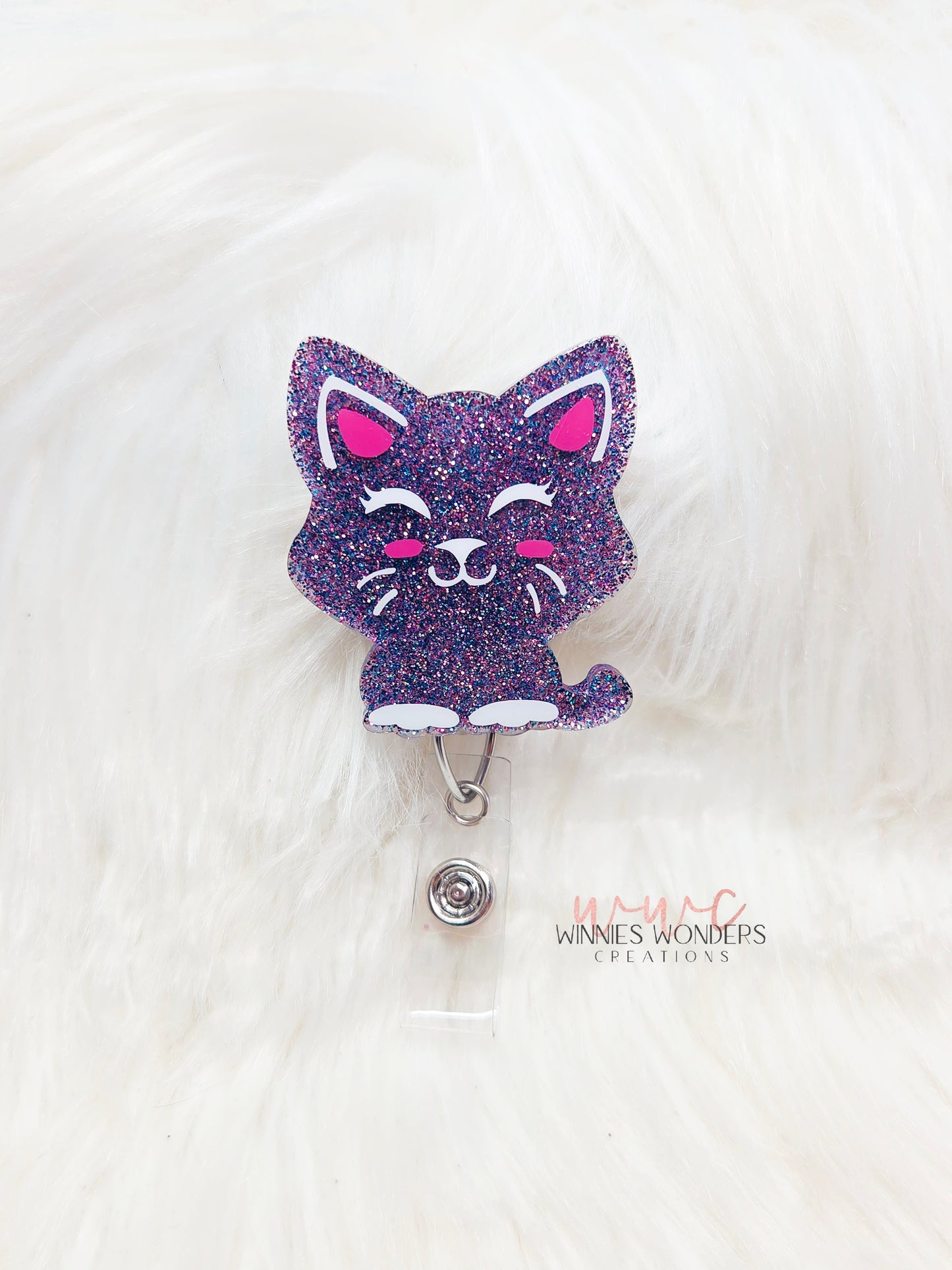 Cat Badge Reel