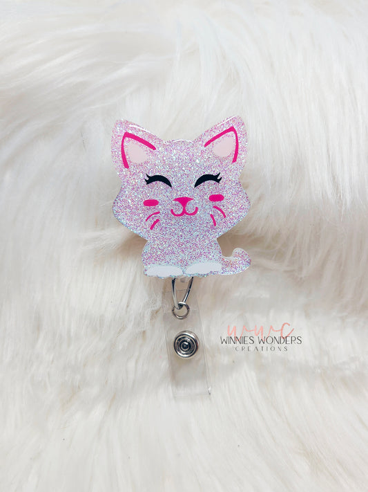 Cat Badge Reel