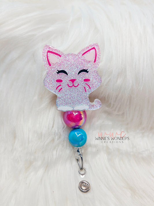 Cat Badge Reel