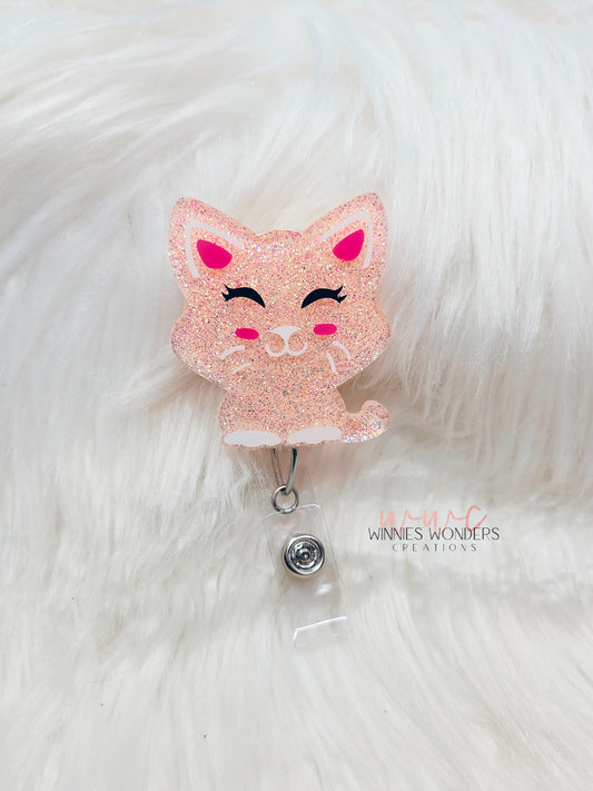 Cat Badge Reel