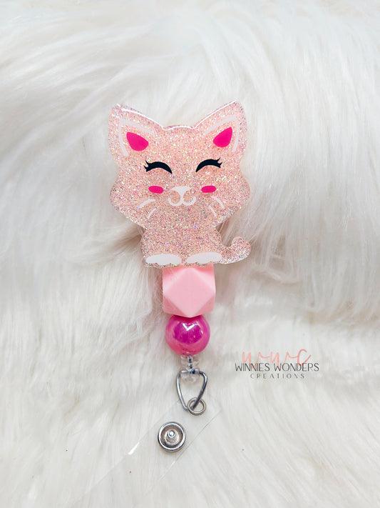 Cat Badge Reel