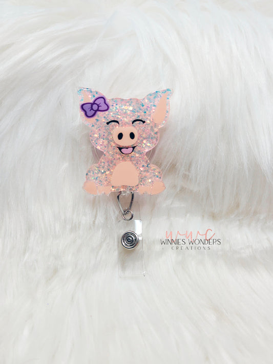 Pig Badge Reel