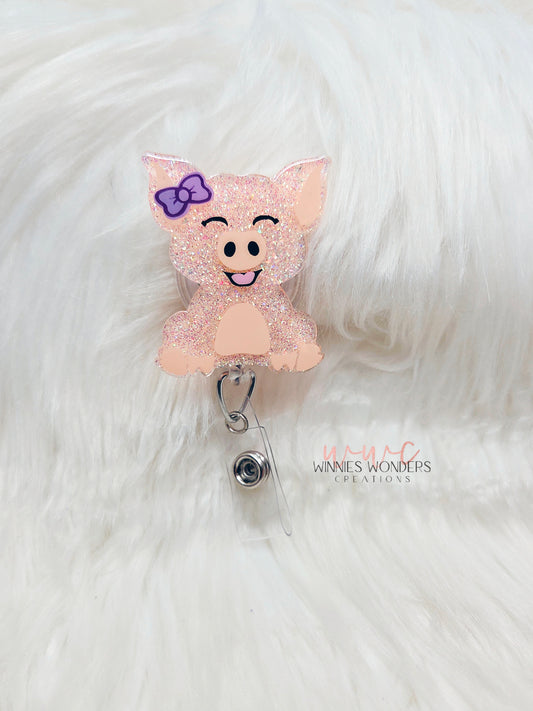 Pig Badge Reel
