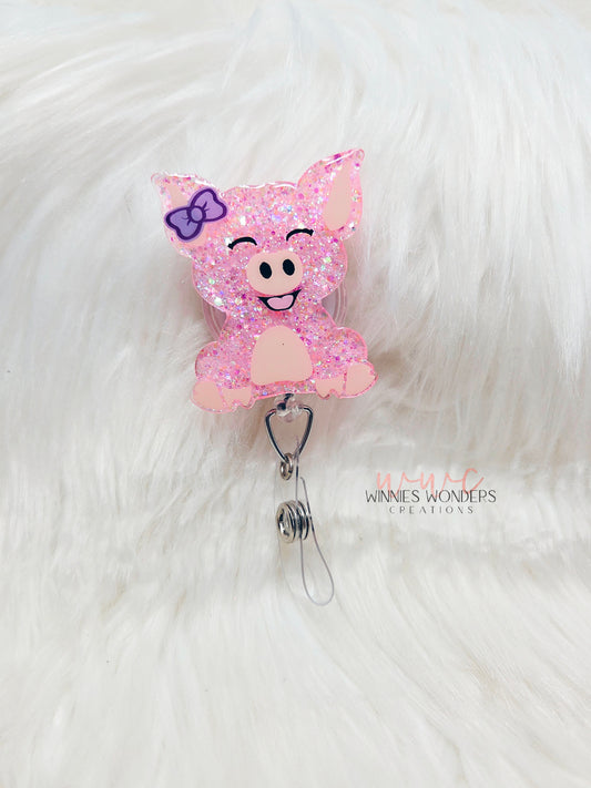 Pig Badge Reel