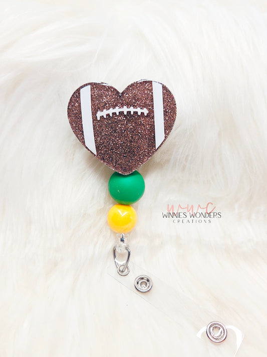 Football Heart Badge Reel
