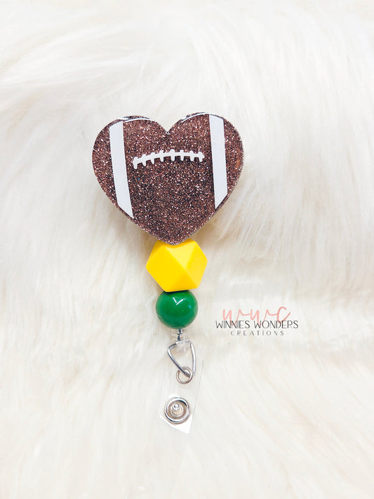 Football Heart Badge Reel