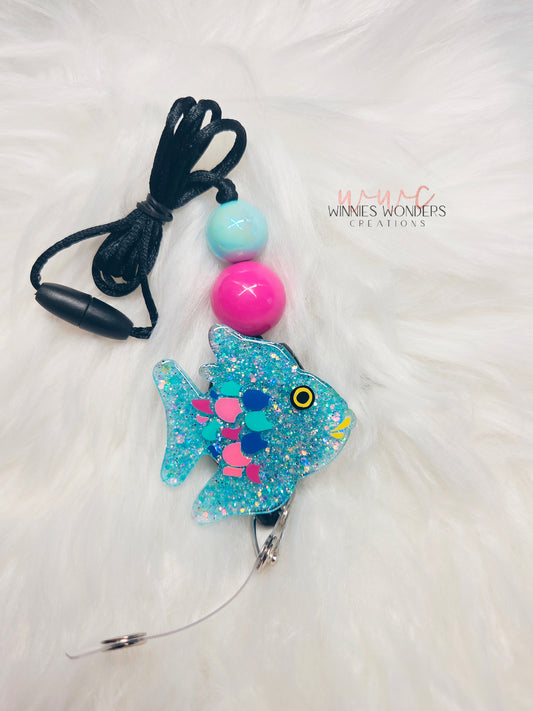 Rainbow Fish Lanyard
