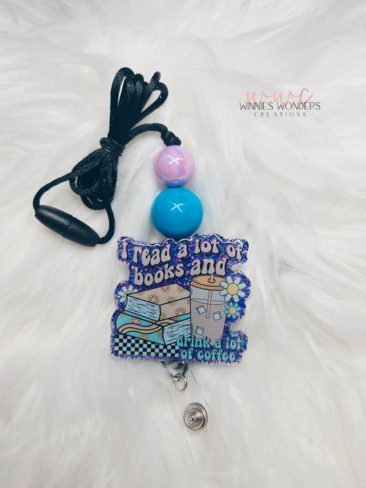 Read Books Drink Coffee Lanyard