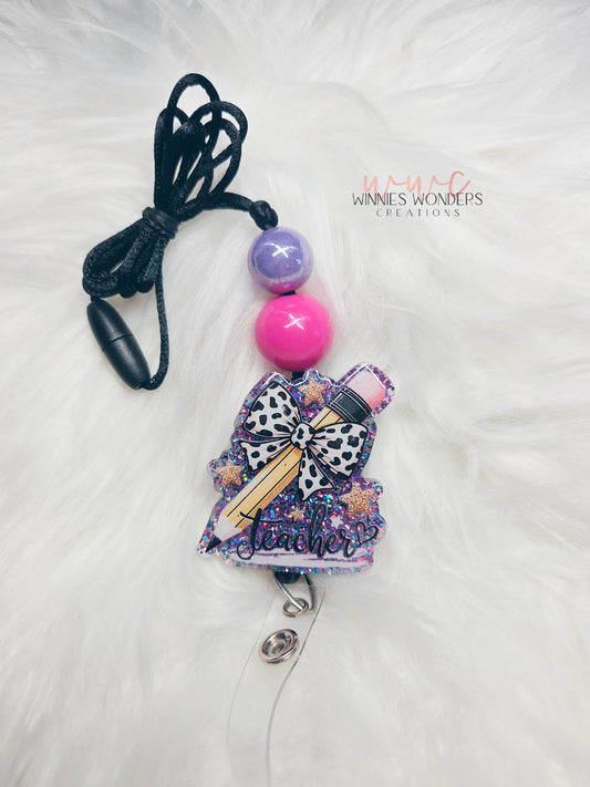 Teacher Pencil Lanyard