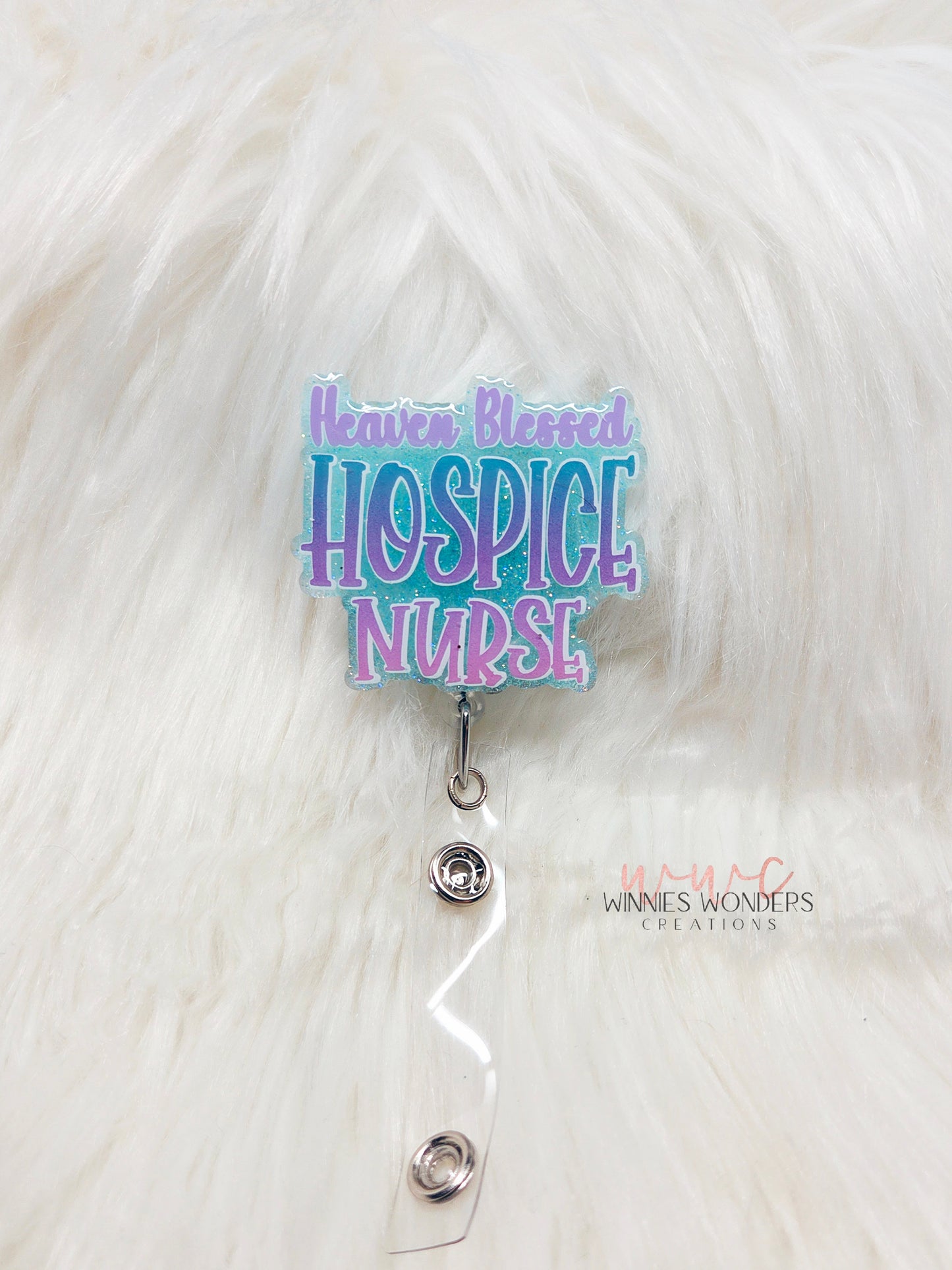 Heaven Blessed Hospice Nurse Badge Reel
