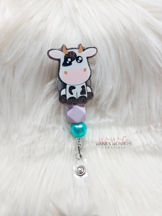 Cow Badge Reel