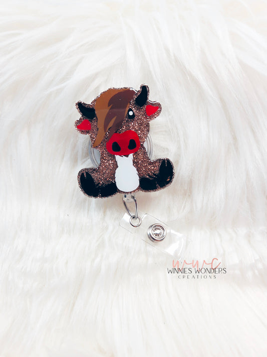 Highland Cow Badge Reel