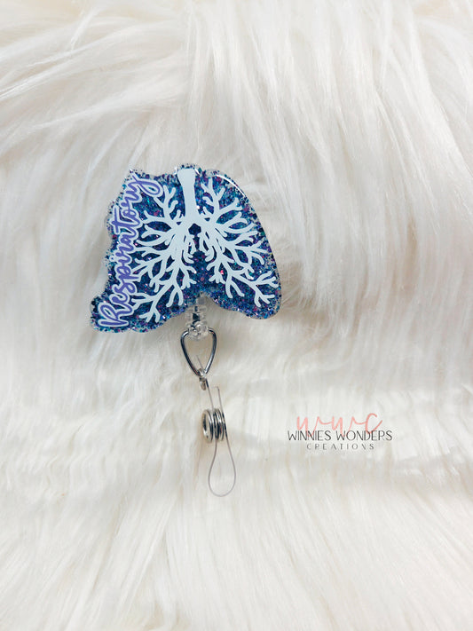 Respiratory lungs Badge Reel