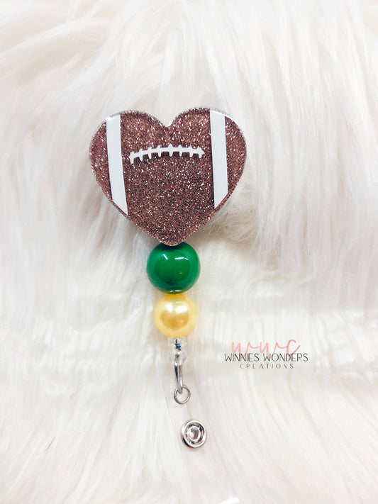 Football Heart Badge Reel