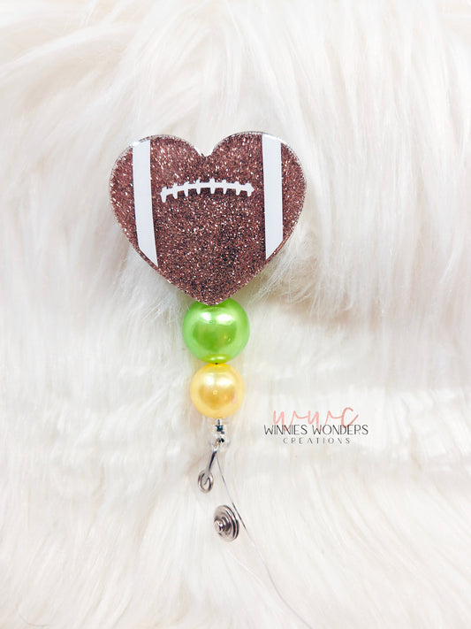 Football Heart Badge Reel