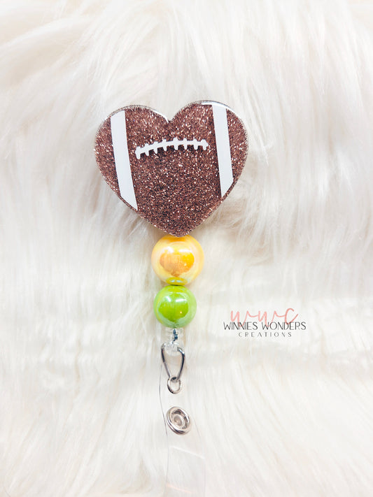 Football Heart Badge Reel