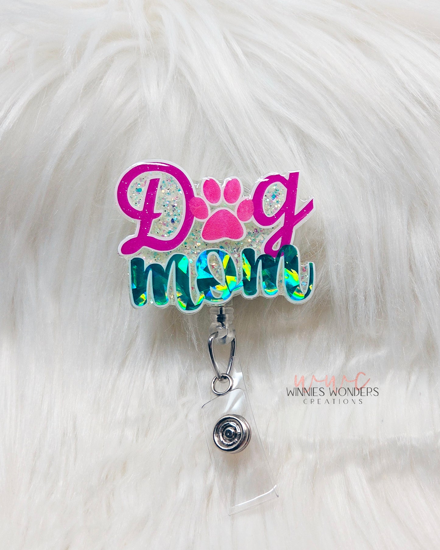 Dog Mom Badge Reel