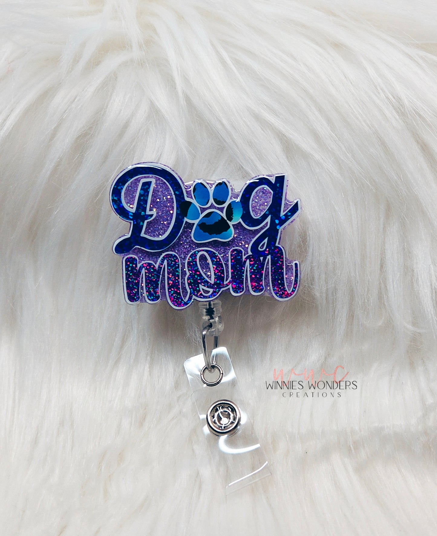Dog Mom Badge Reel