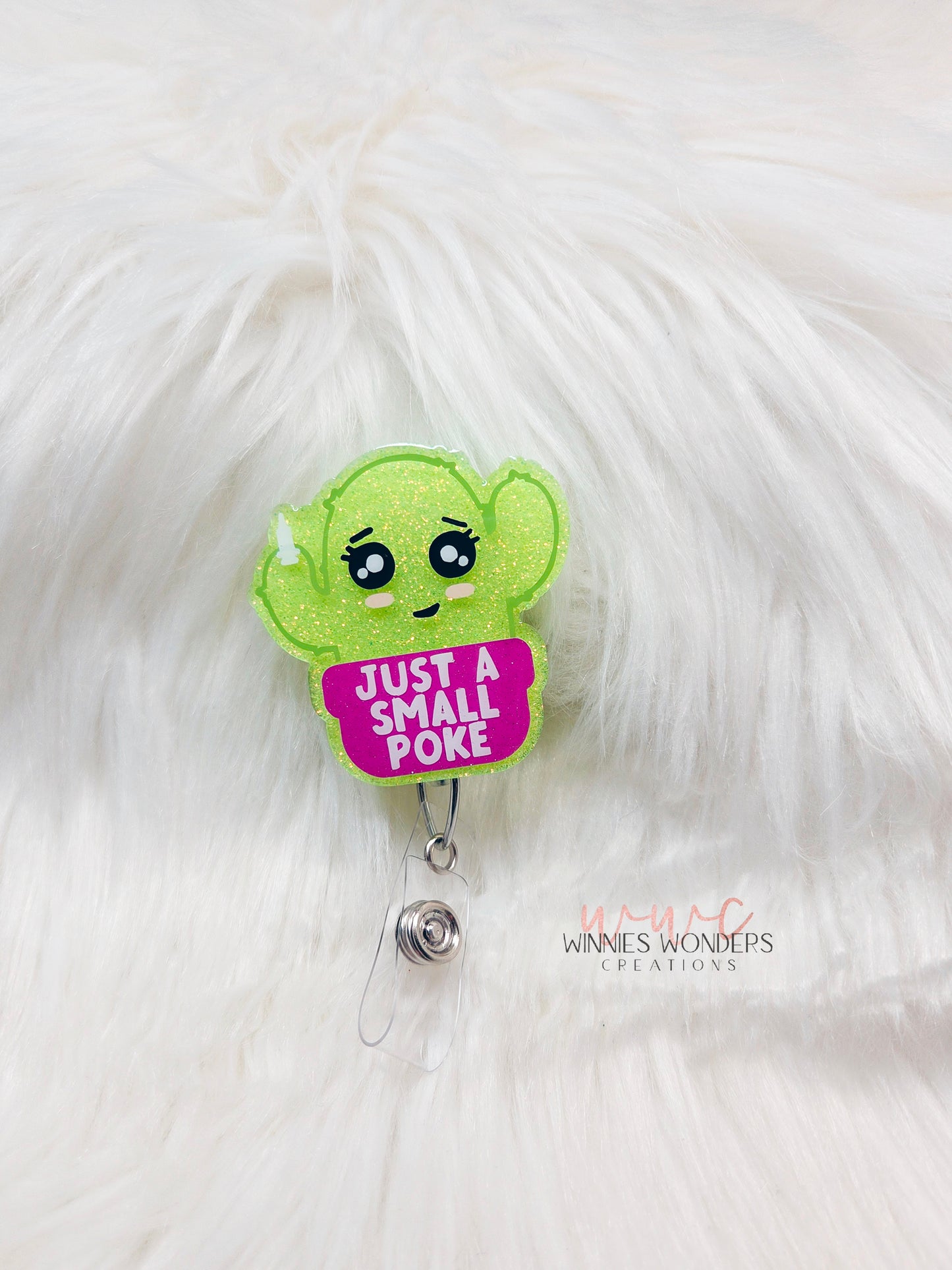 Just a Small Poke Badge Reel