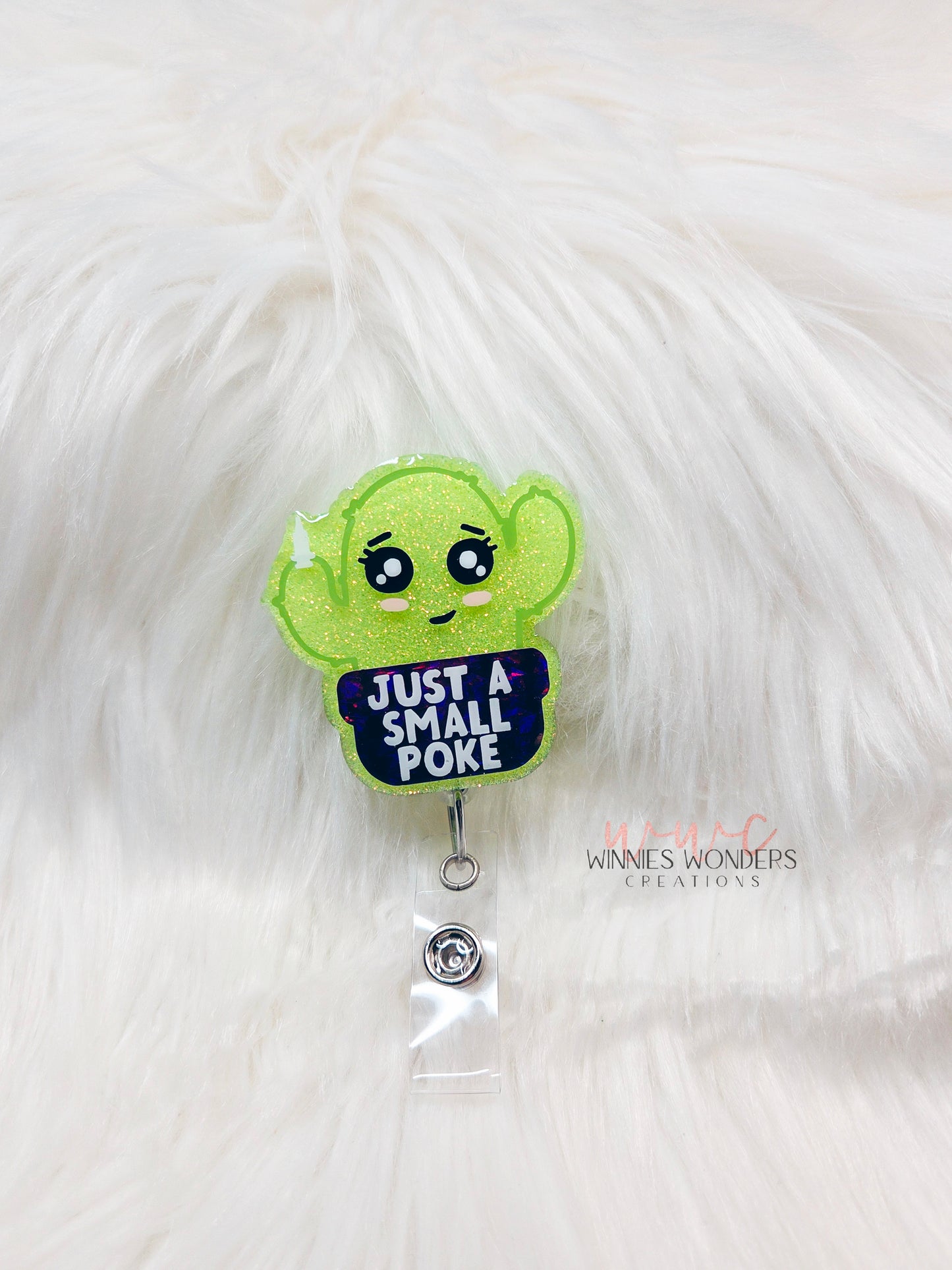 Just a Small Poke Badge Reel