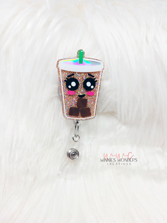 Iced Coffee Badge Reel