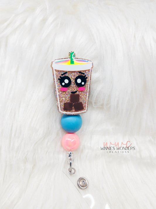 Iced Coffee Badge Reel