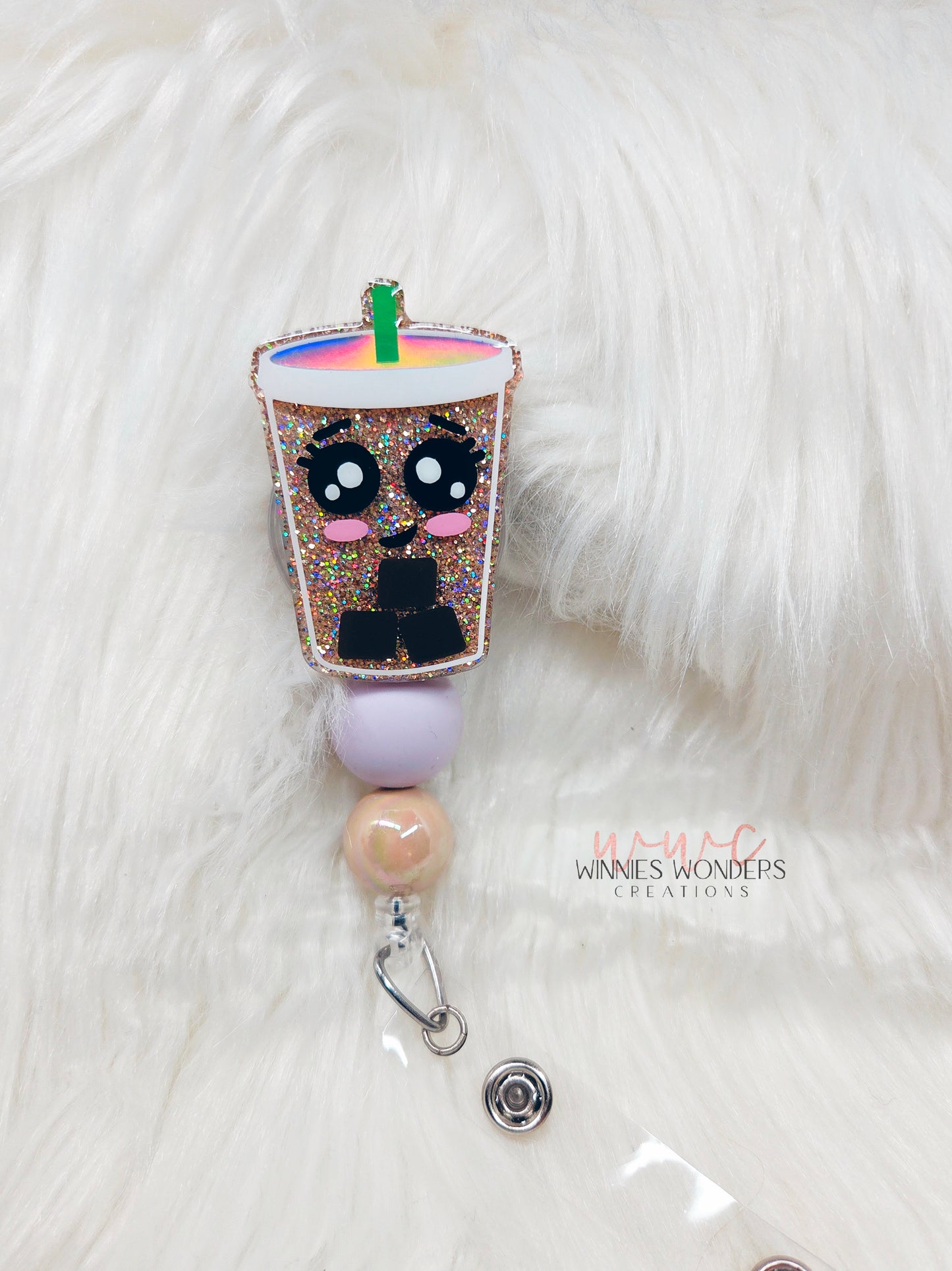 Iced Coffee Badge Reel