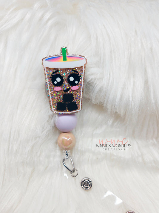 Iced Coffee Badge Reel