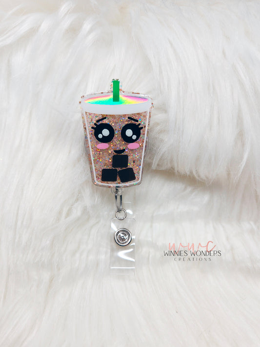 Iced Coffee Badge Reel