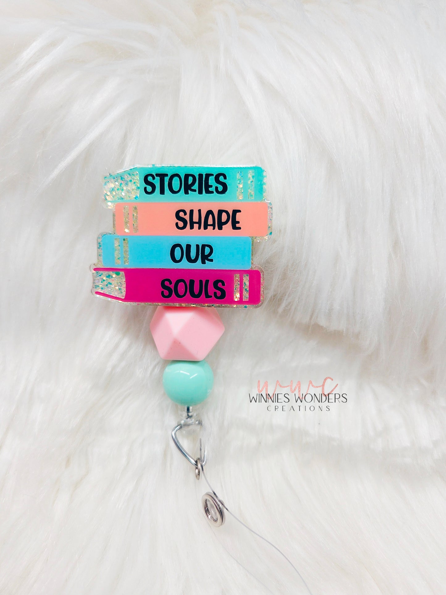 Stacked Books-Stories shape our Souls Badge Reel