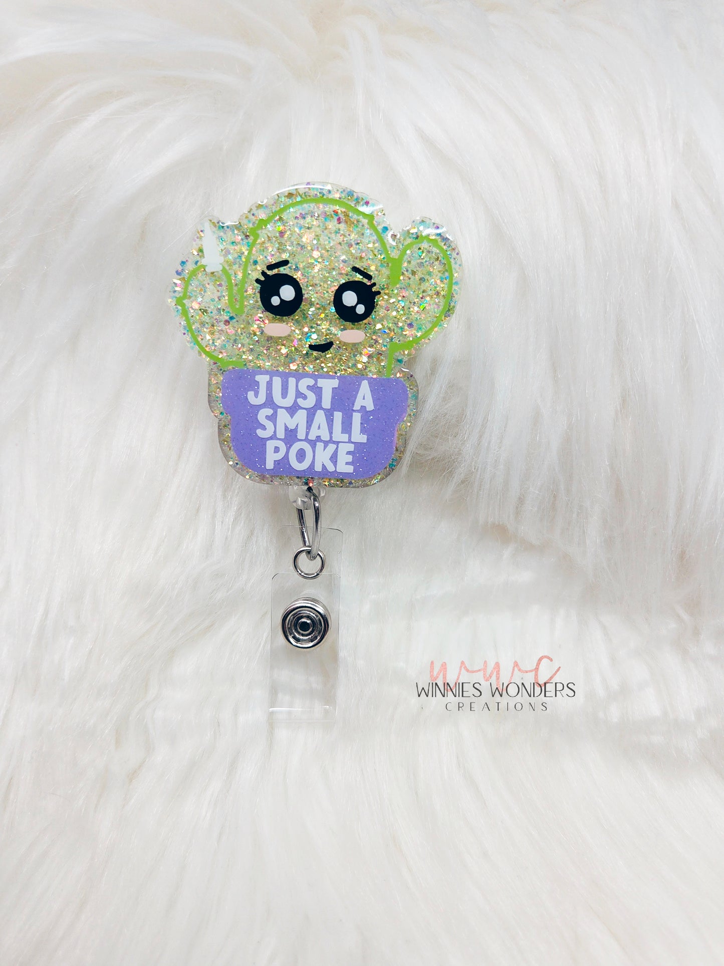 Just a Small Poke Badge Reel