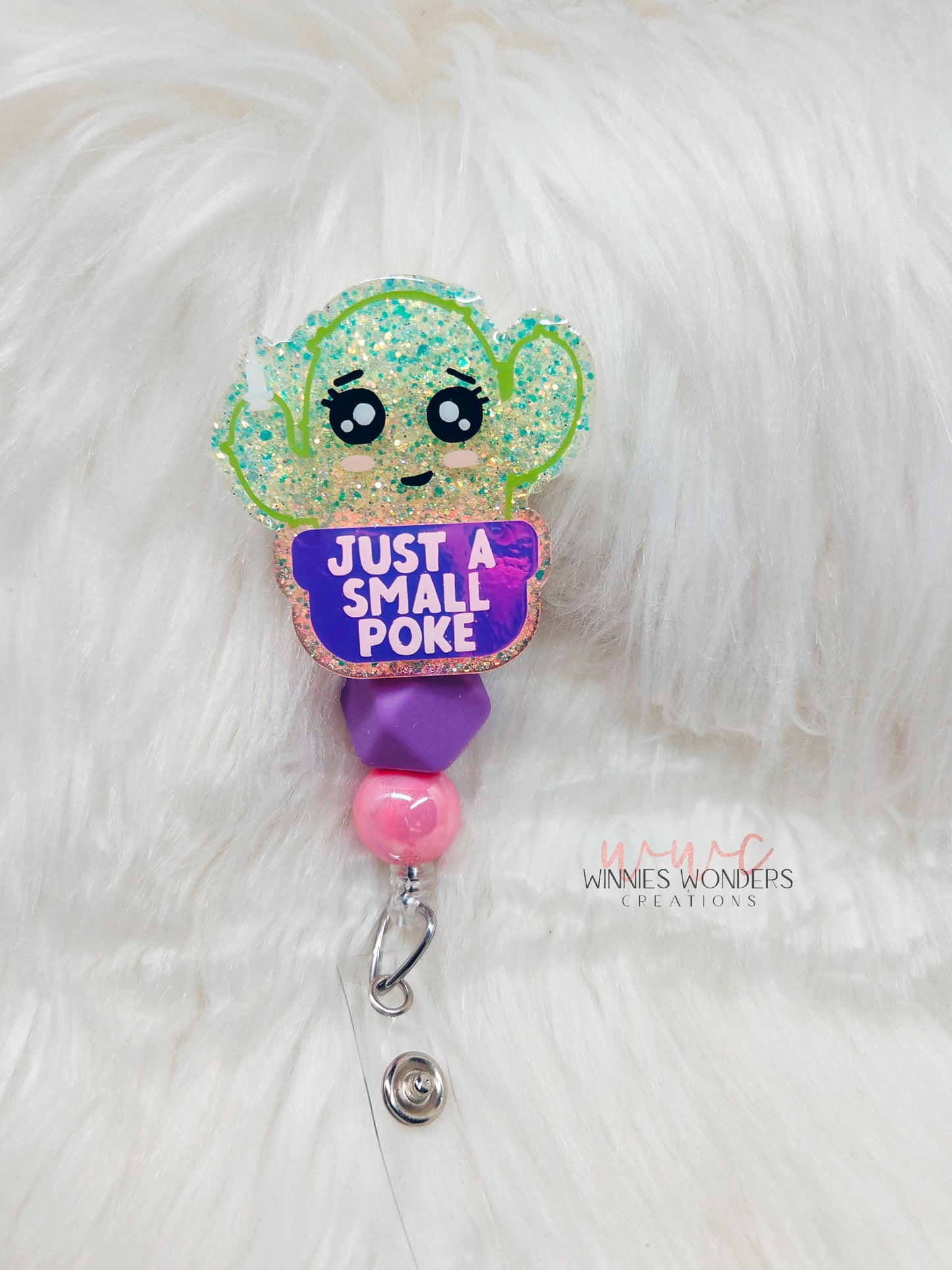 Just a Small Poke Badge Reel