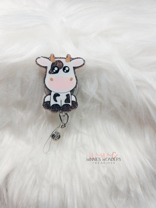 Cow Badge Reel