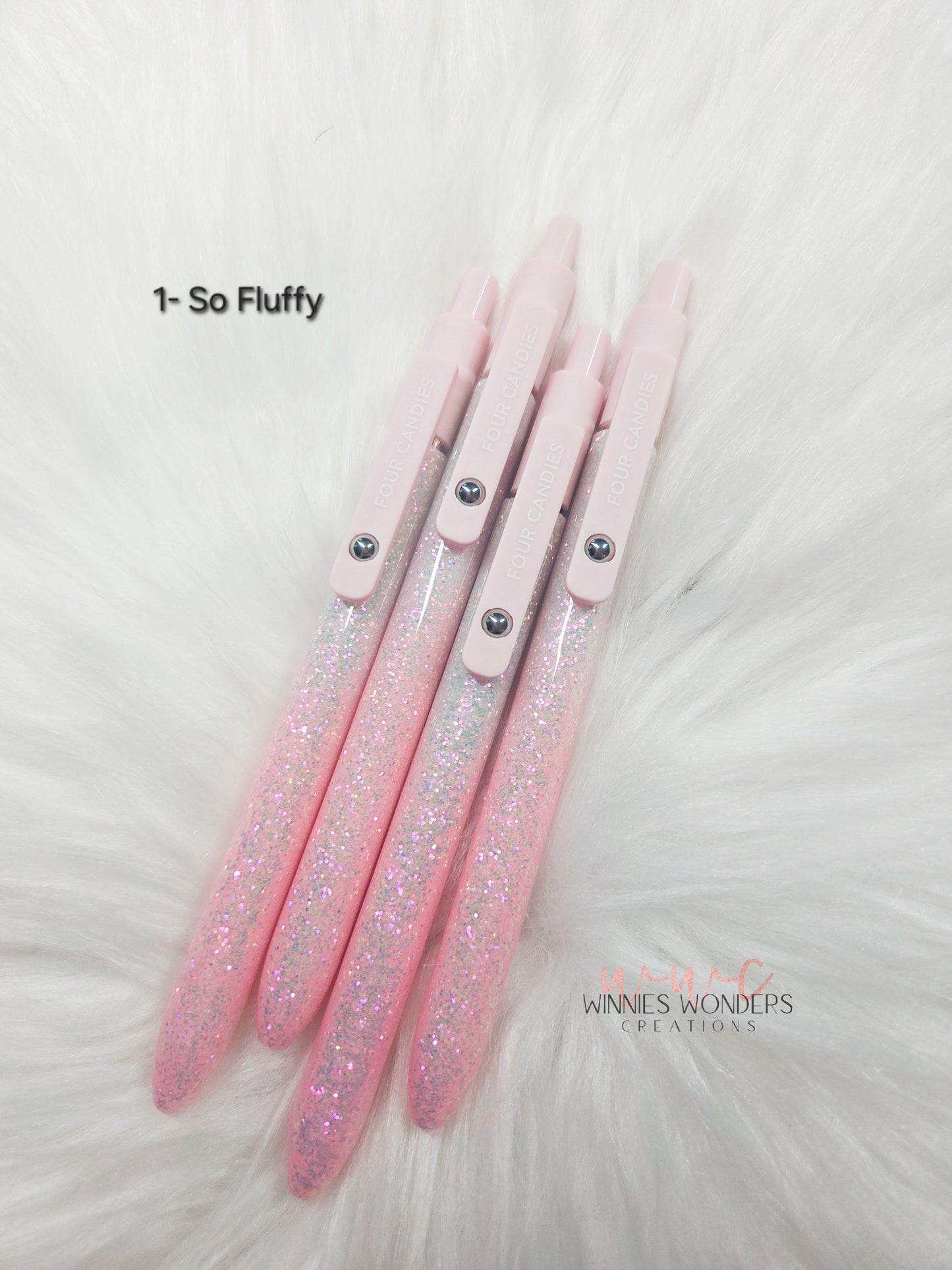 Glitter Pen with Clip