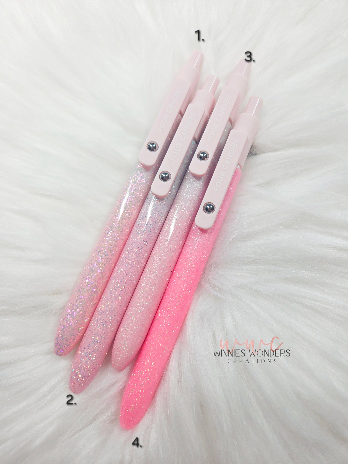 Glitter Pen with Clip