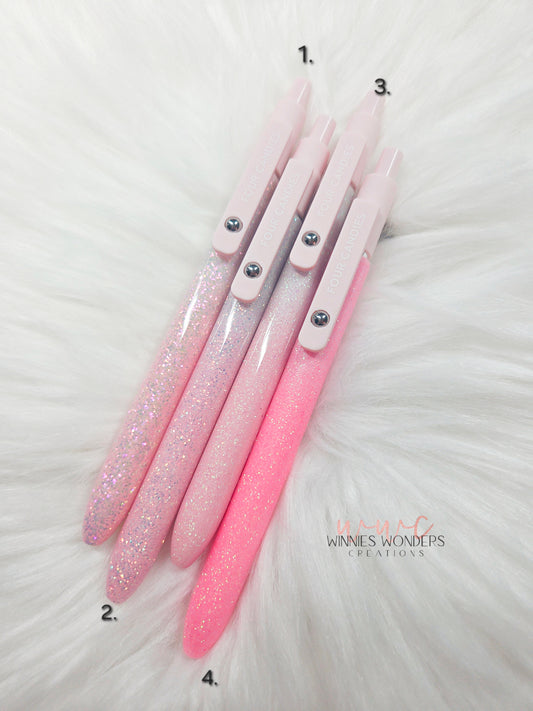 Glitter Pens with Clip