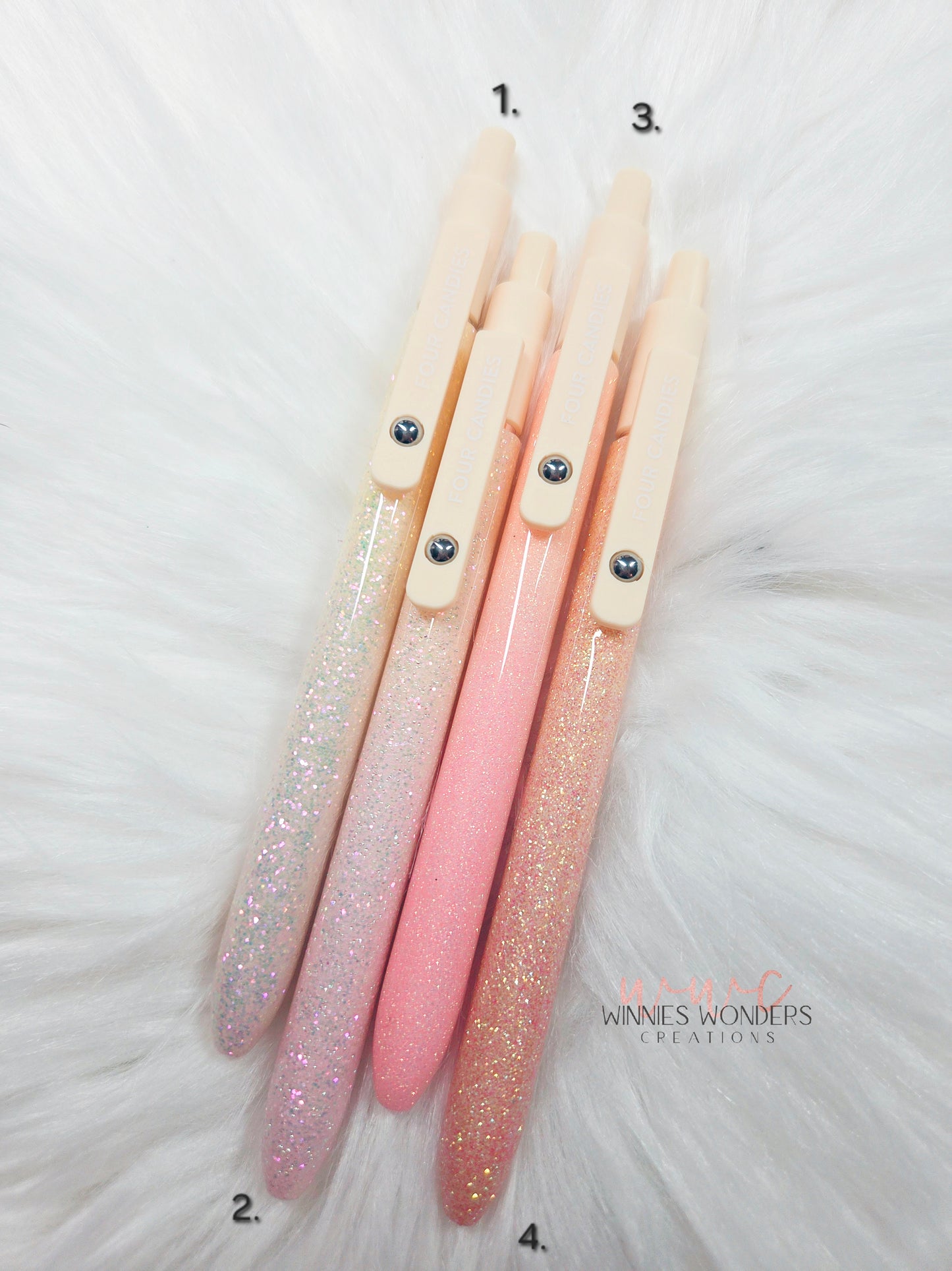 Glitter Pen with Clip