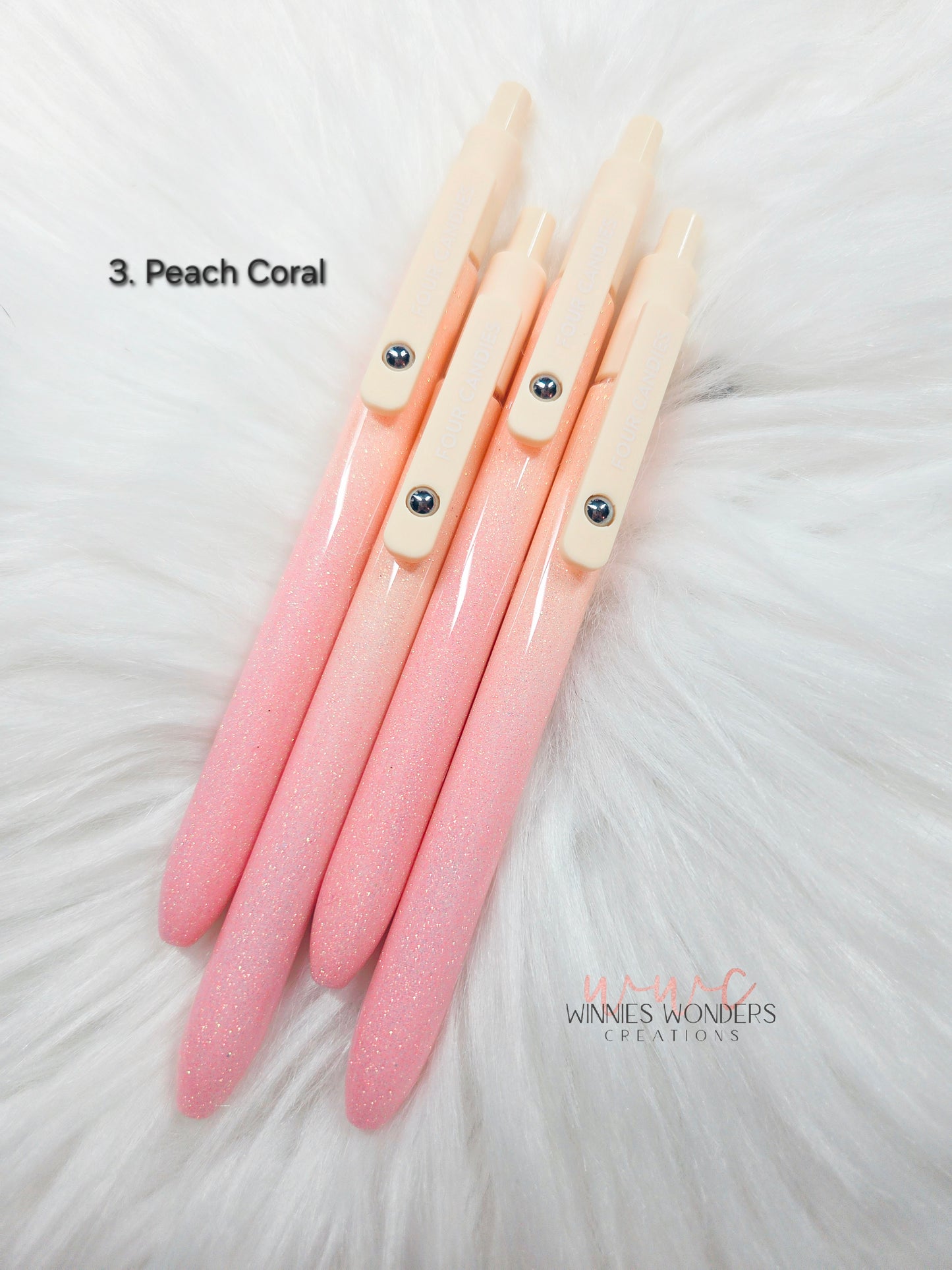 Glitter Pen with Clip