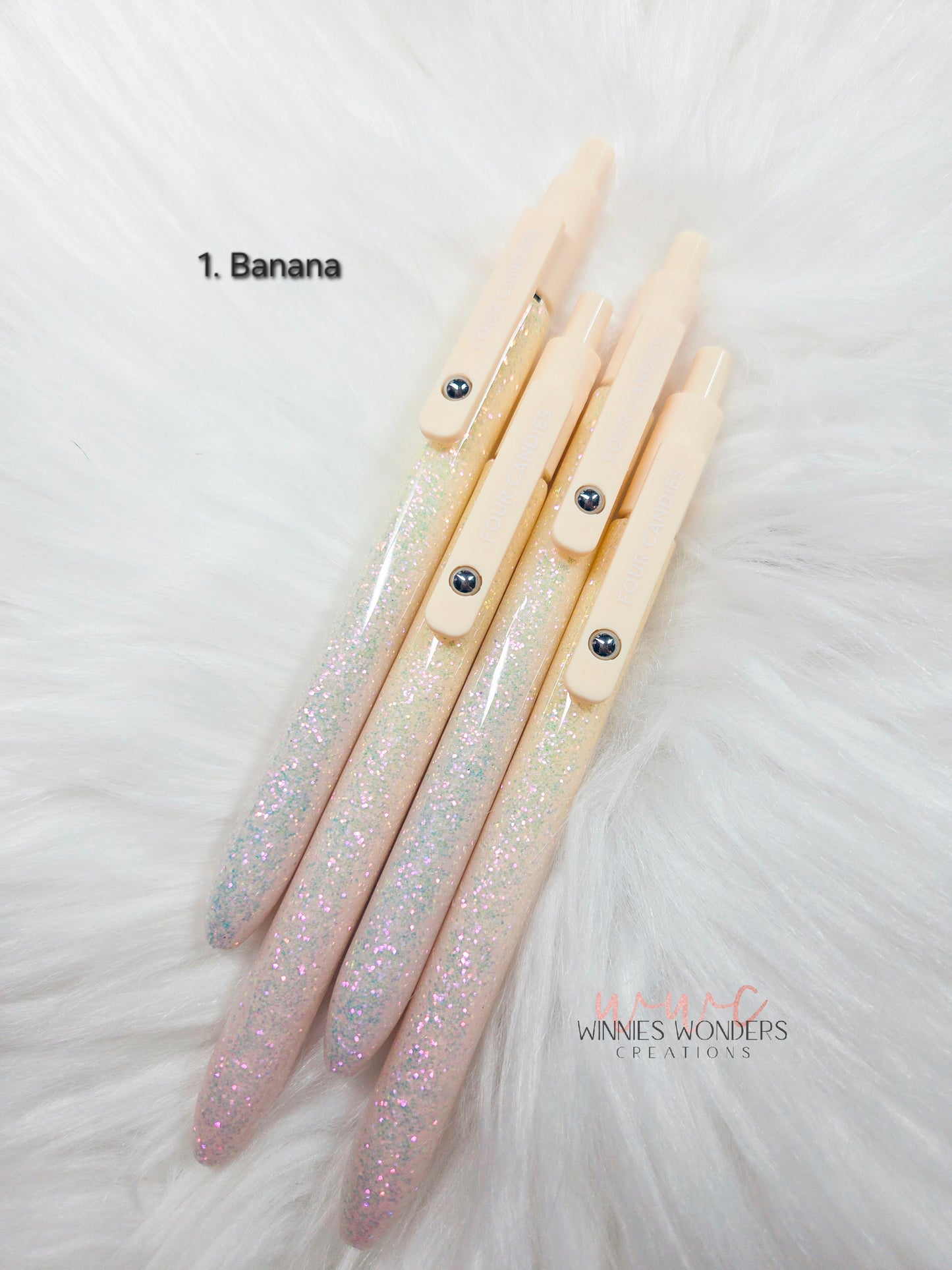 Glitter Pen with Clip