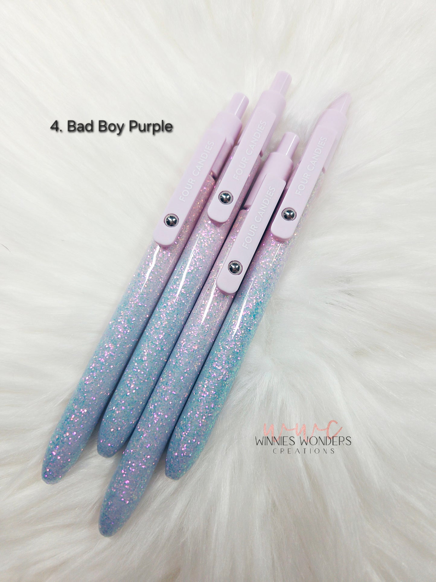 Glitter Pen with Clip