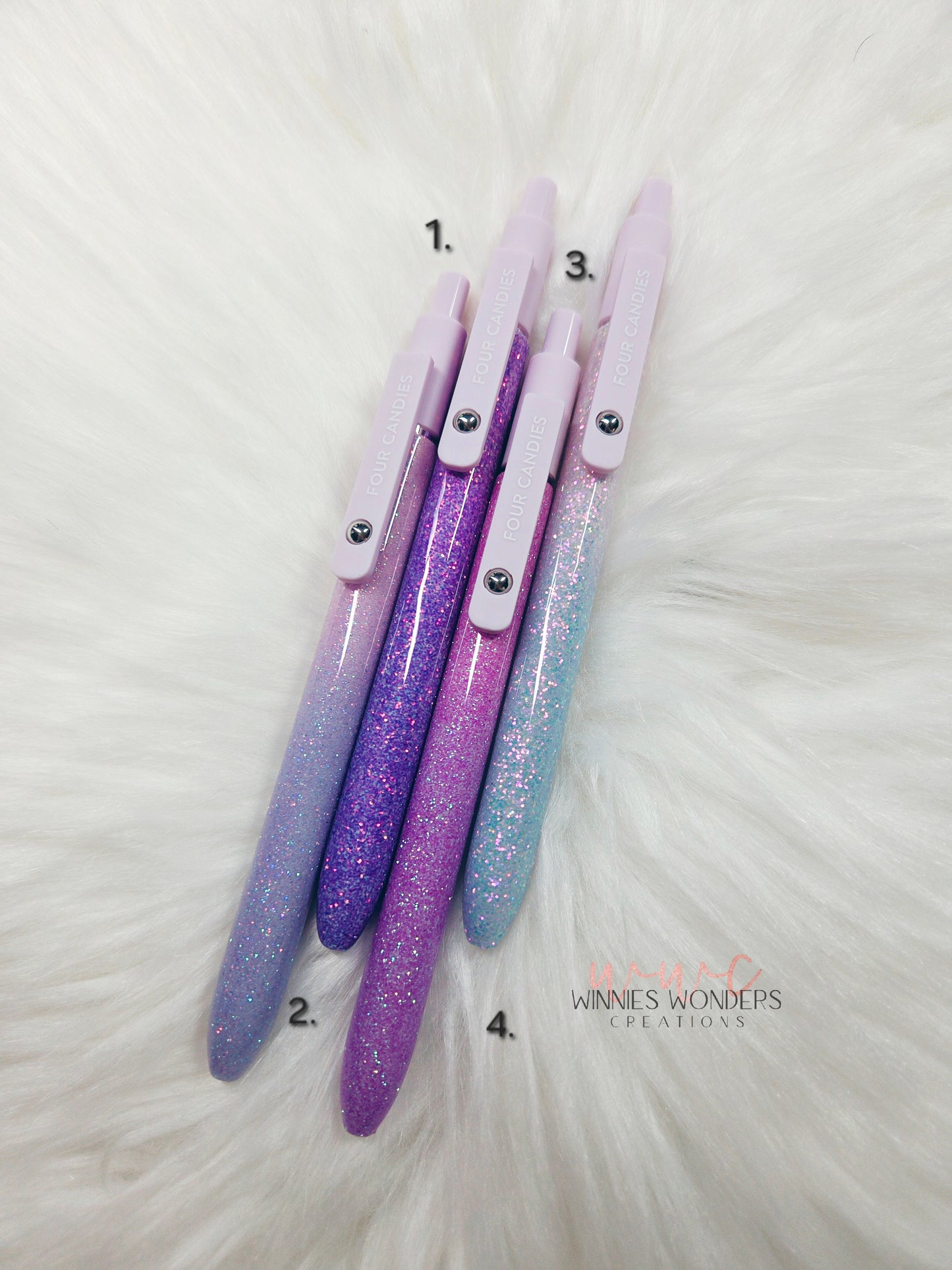 Glitter Pen with Clip