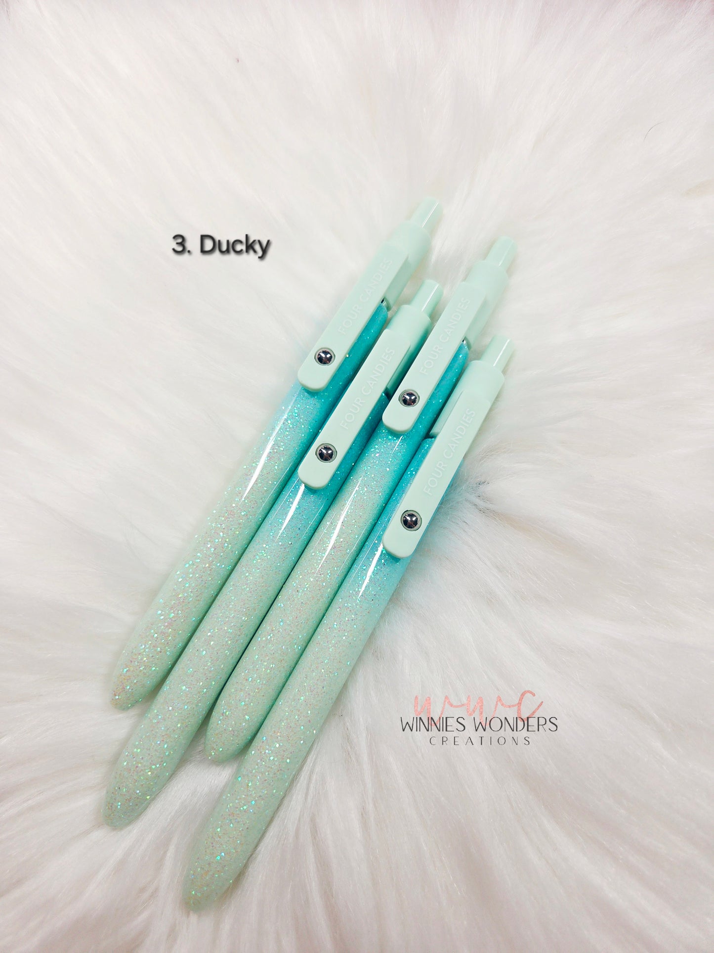 Glitter Pen with Clip