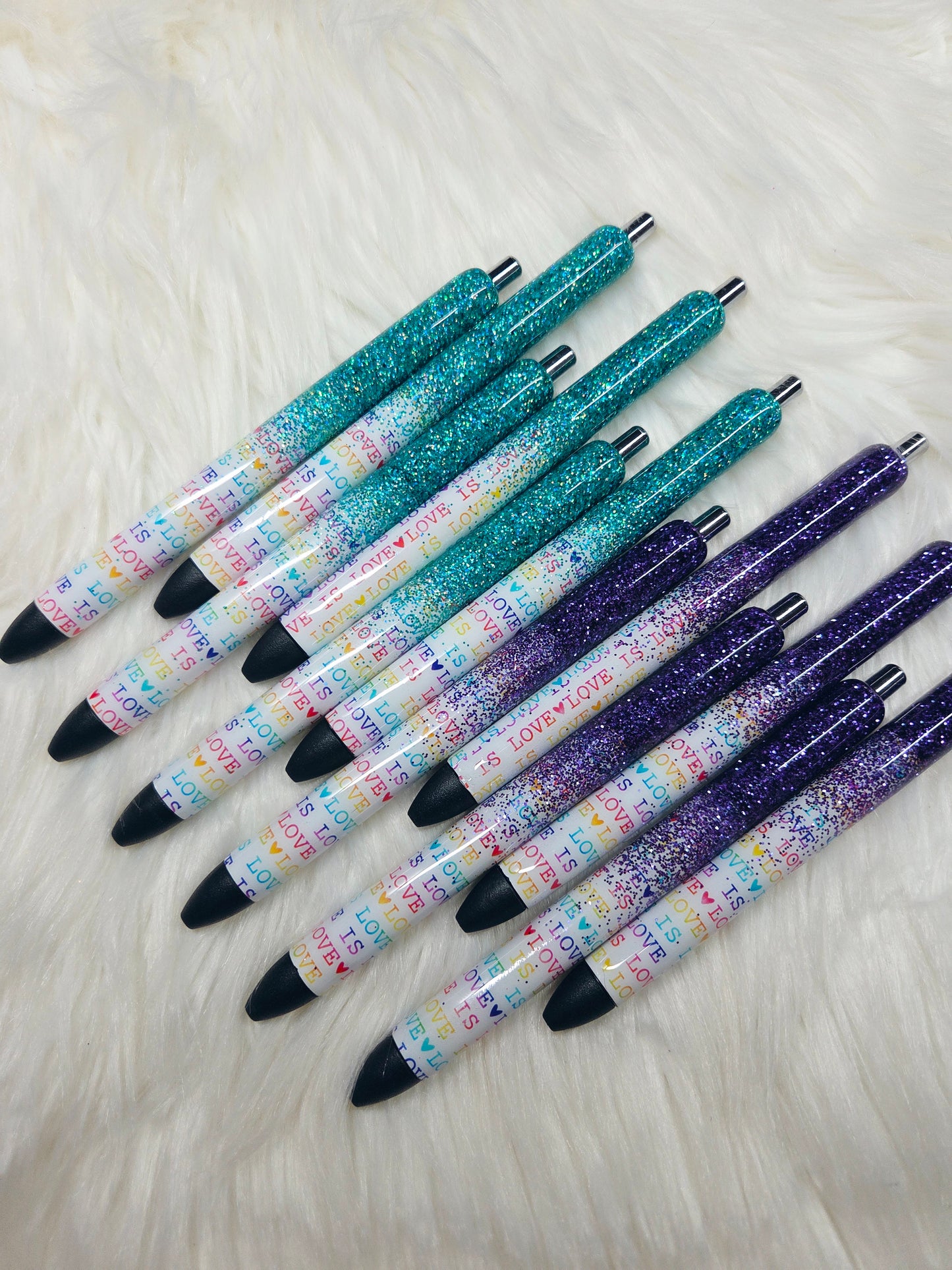Love is Love  Glitter Melt Pens